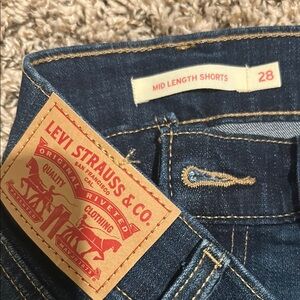 Levi's Blue Jean Shorts with Classic Indigo Denim